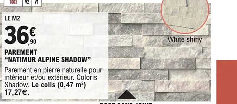parement "natimur alpine shadow"