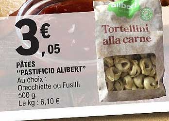 Pâtes "pastificio Alibert"