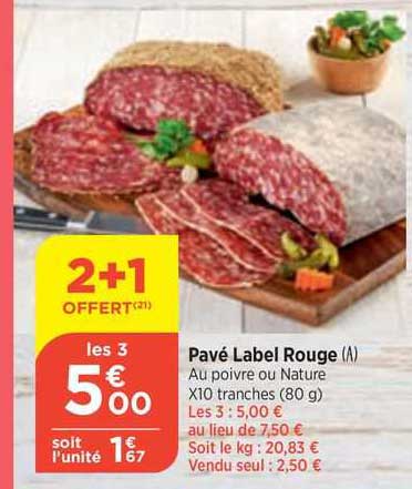 Pavé Label Rouge