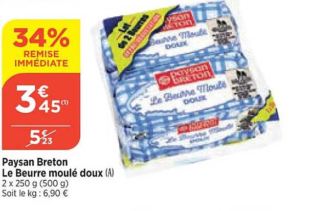paysan breton le beurre moulé doux