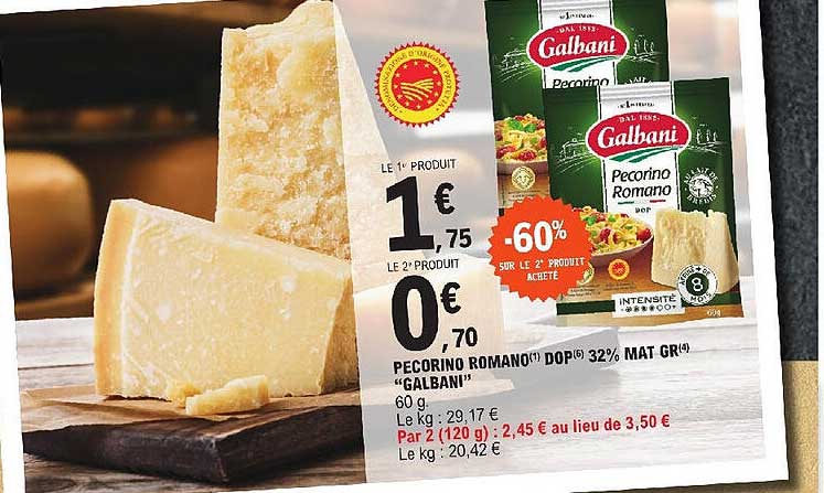 pecorino romano dop 32% mat gr "galbani"