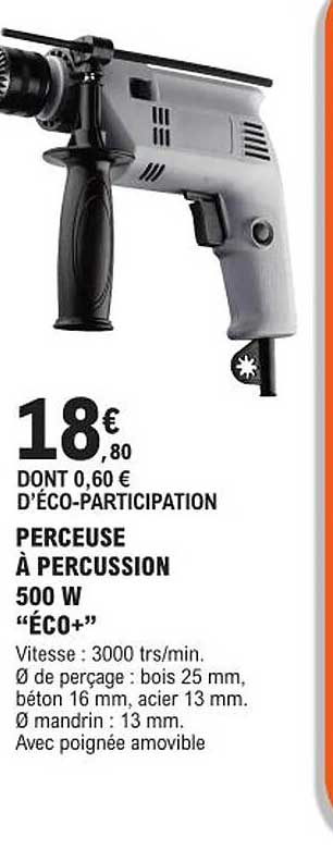 Perceuse à Percussion 500 W "éco+"