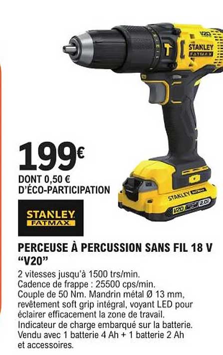 perceuse à percussion sans fil 18 v "v20"