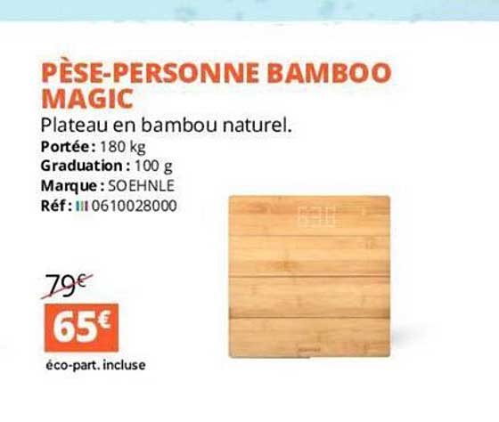 pèse-personne bamboo magic soehnle