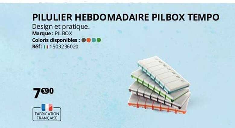 pilulier hebdomadaire pilbox tempo