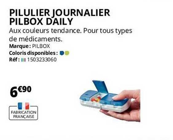 pilulier journalier pilbox daily