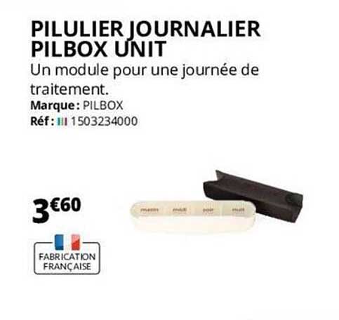 pilulier journalier pilbox unit
