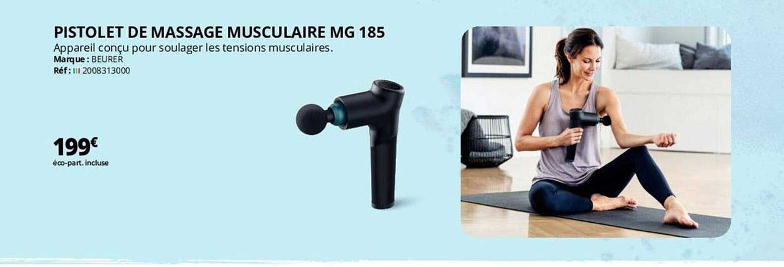 pistolet de massage musculaire mg 185 beurer