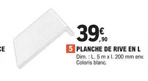 planche de rive en l