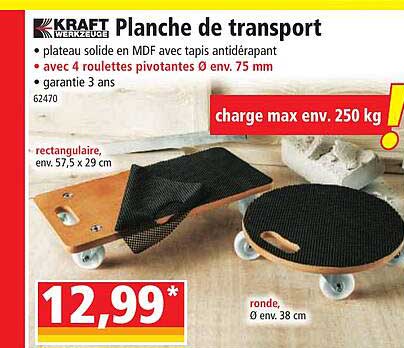 planche de transport kraft werkzeuge