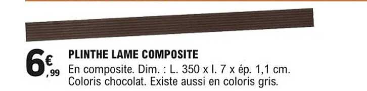 plinthe lame composite
