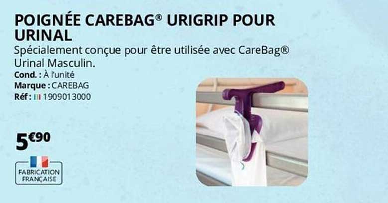 poignée carebag urigrip pour urinal