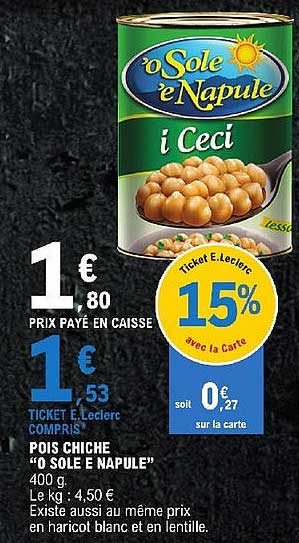 pois chiche "o sole e napule"