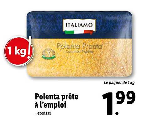 polenta prête à l'emploi italiamo