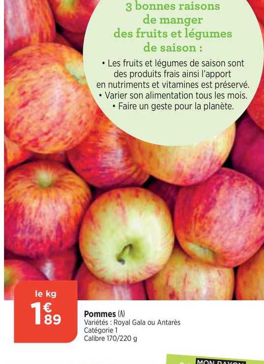 Pommes Royal Gala Ou Antarès