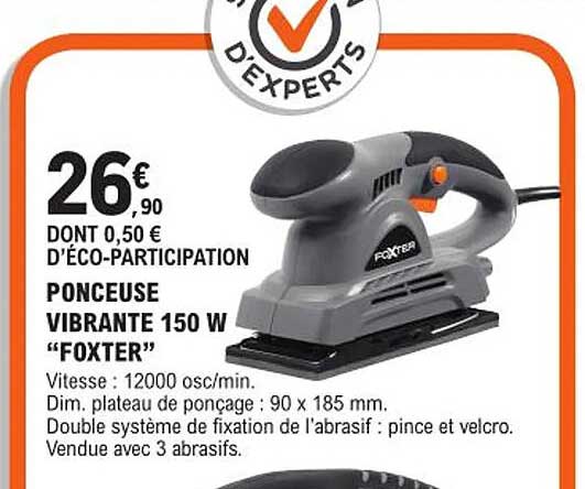ponceuse vibrante 150 w "foxter"
