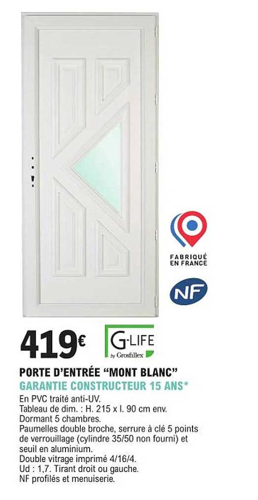porte d'entrée "mont blanc"
