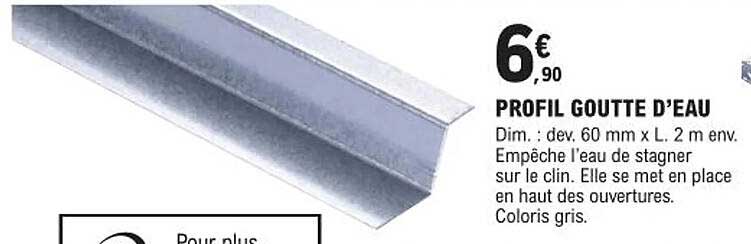 profil goutte d'eau
