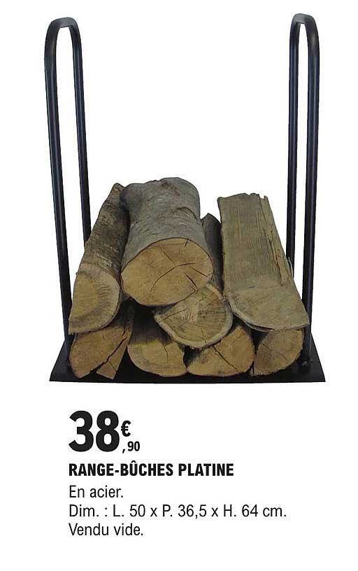 range-bûches platine