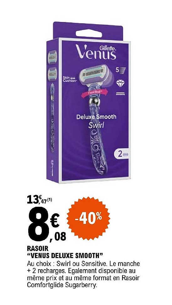 rasoir "venus deluxe smooth"