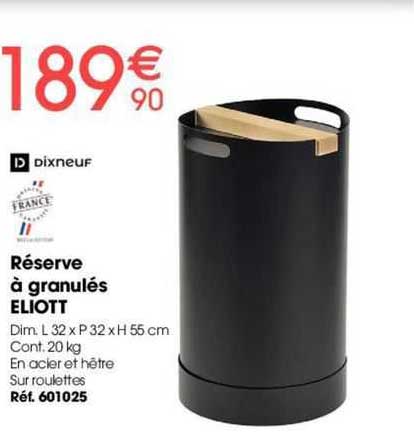 Réserve à Granulés Eliott Dixneuf
