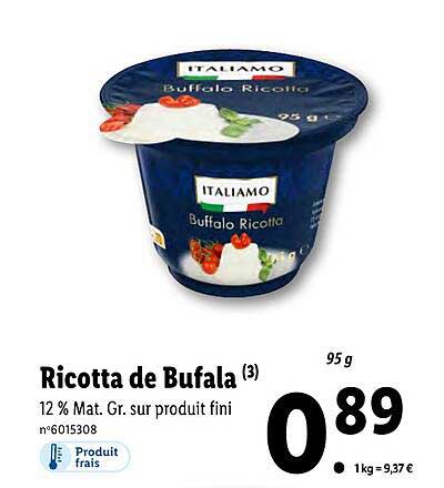 Ricotta De Bufala Italiamo