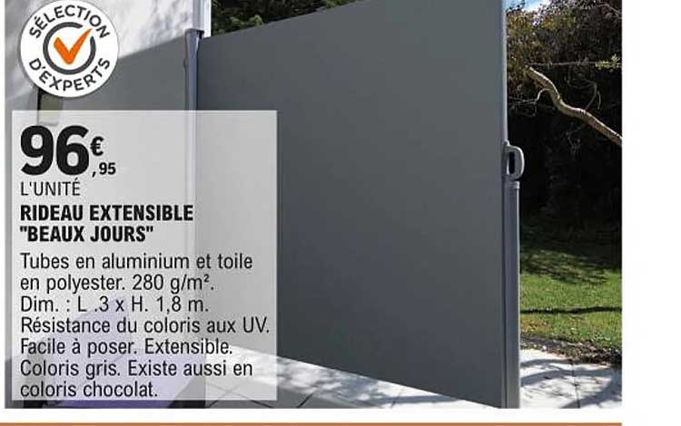 rideau extensible "beaux jours"