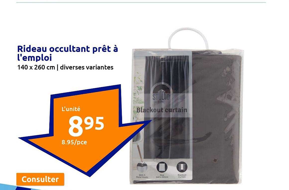 rideau occultant prêt à l'emploi