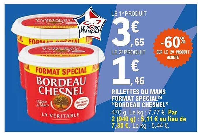 rillettes du mans format spécial "bordeau chesnel"