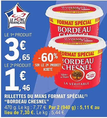 rillettes du mans format spécial "bordeau chesnel"