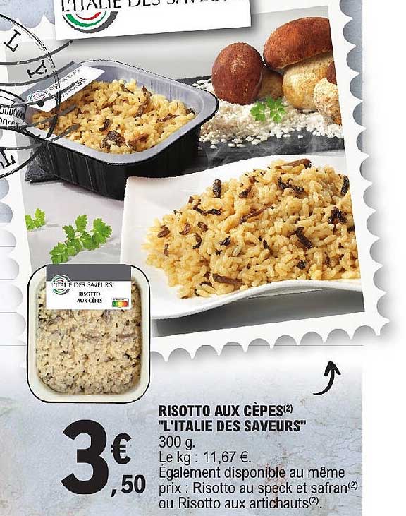 risotto aux cèpes "l'italie des saveurs"