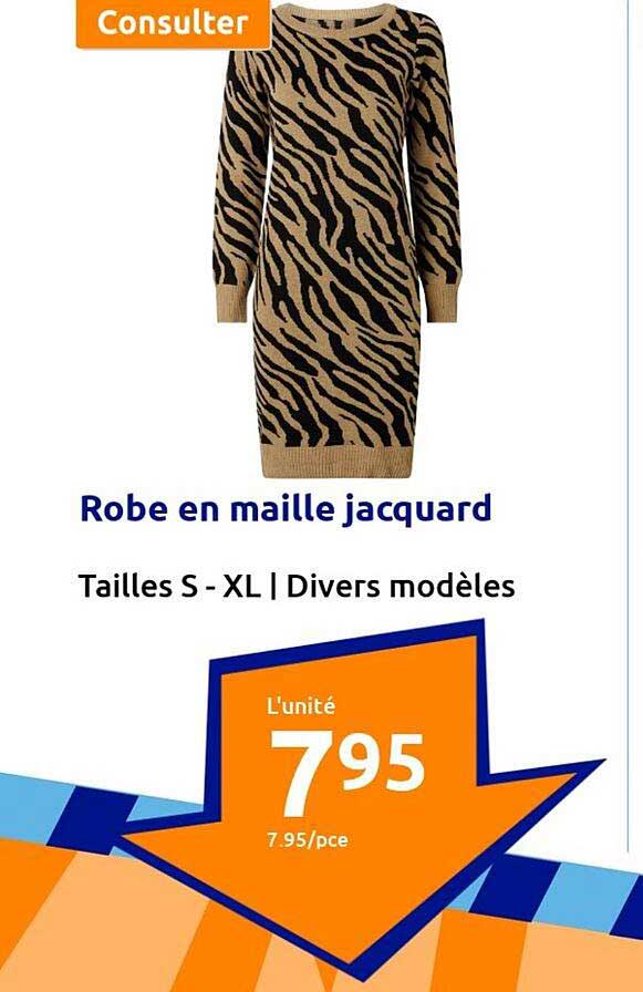 Robe En Maille Jacquard