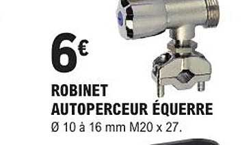 robinet autoperceur équerre