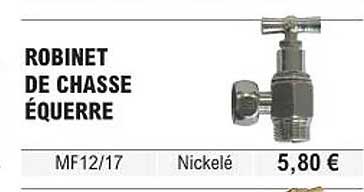 robinet de chasse équerre