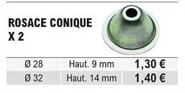 rosace conique x2