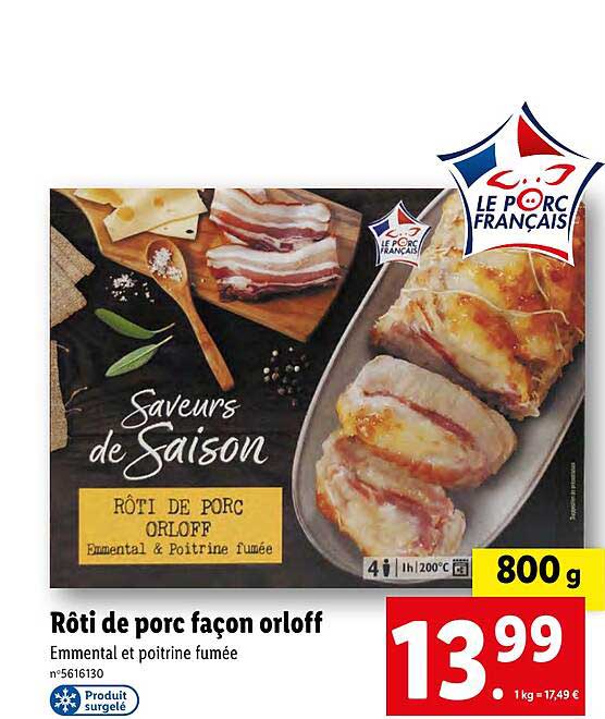 rôti de porc façon orloff