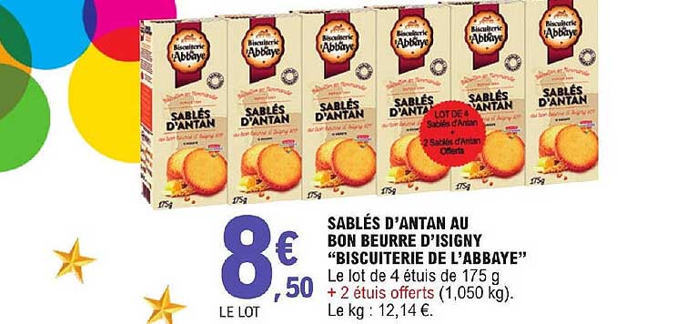 sablés d'antan au bon beurre d'isigny "biscuiterie de l'abbaye"