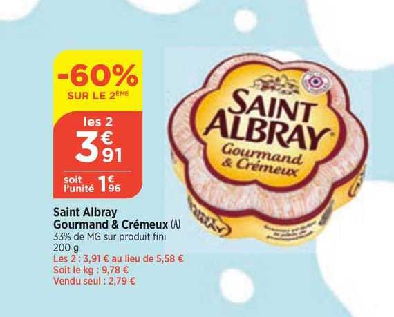 Saint Albray Gourmand & Crémeux