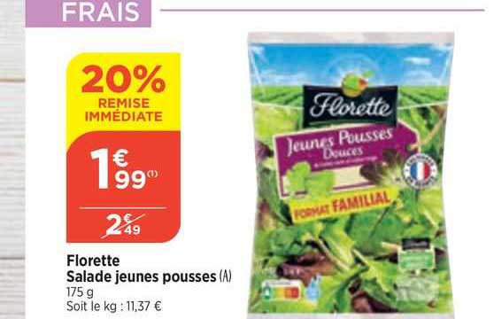 salade jeunes pousses florette