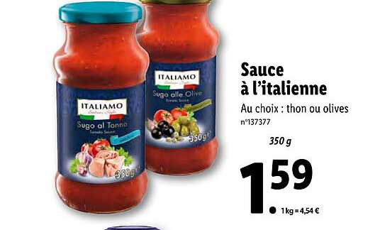 sauce à l'italienne italiamo