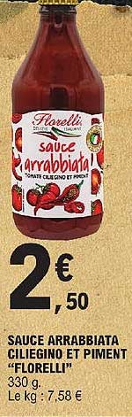 Sauce Arrabbiata Ciliegino Et Piment "florelli"