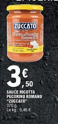 sauce ricotta pecorino romano "zuccato"