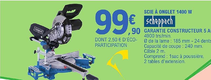 Scie à Onglet 1400w Scheppach