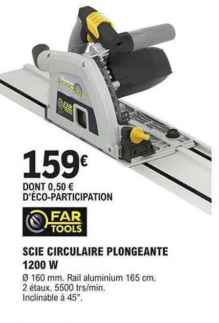 scie circulaire plongeante far tools