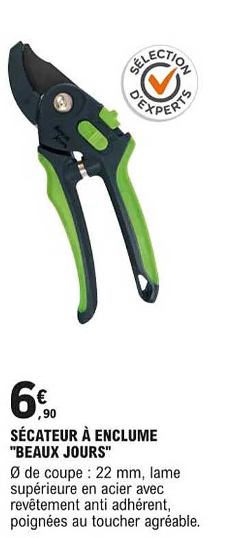 sécateur à enclume "beaux jours"