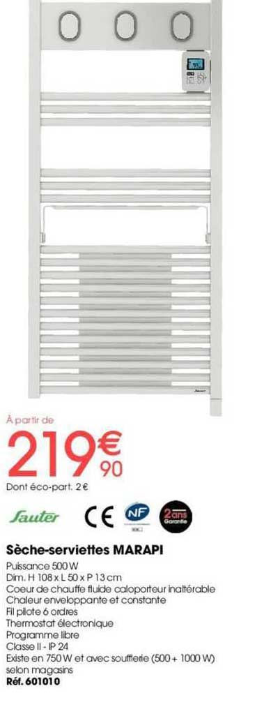 sèche-serviettes marapi sauter
