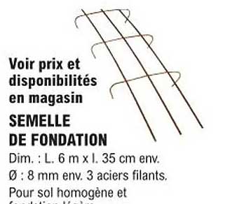 semelle de fondation