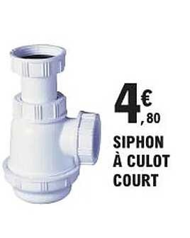 siphon à culot court