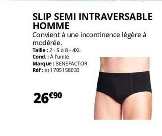 slip semi intraversable homme benefactor