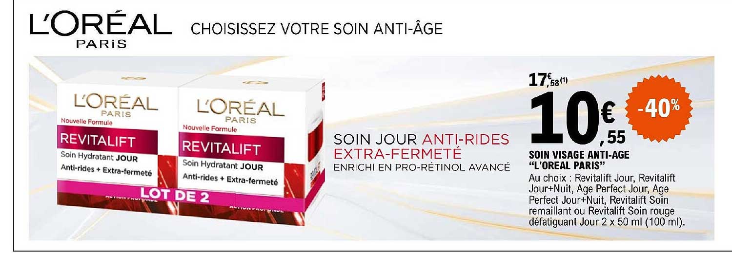 Soin Visage Anti-âge "l'oréal Paris"